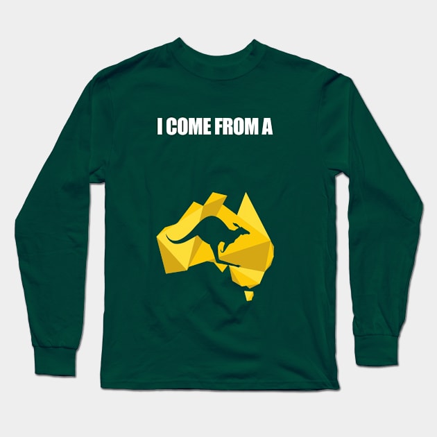 80s - Music - 80s Music Fan - I Come From A Land Down Under - Funny Long Sleeve T-Shirt by Design By Leo